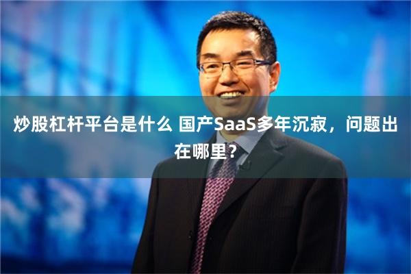 炒股杠杆平台是什么 国产SaaS多年沉寂，问题出在哪里？