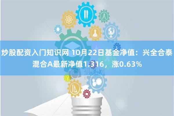 炒股配资入门知识网 10月22日基金净值：兴全合泰混合A最新