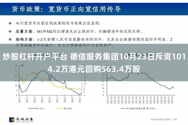 炒股杠杆开户平台 德信服务集团10月23日斥资1014.2万港元回购563.4万股